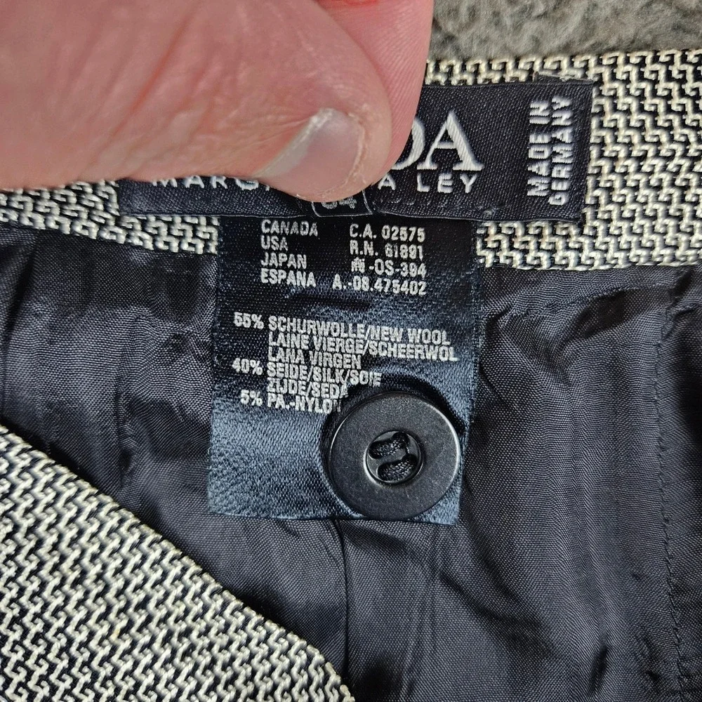ESCADA Margaretha Ley Womens Micro Print Knee Length‎ Pencil Skirt Size 34